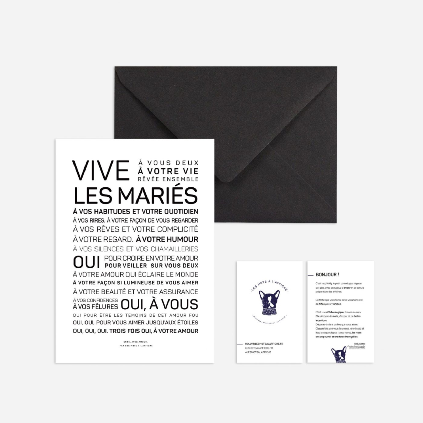 Carte Vive les mariés - A6