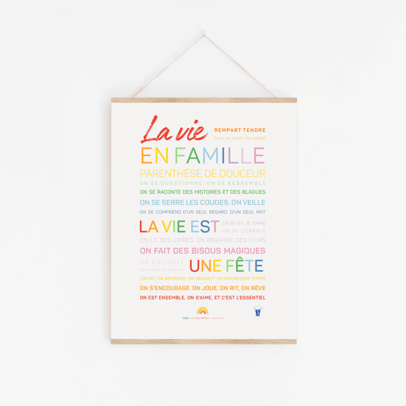 Affiche La vie en famille - A4