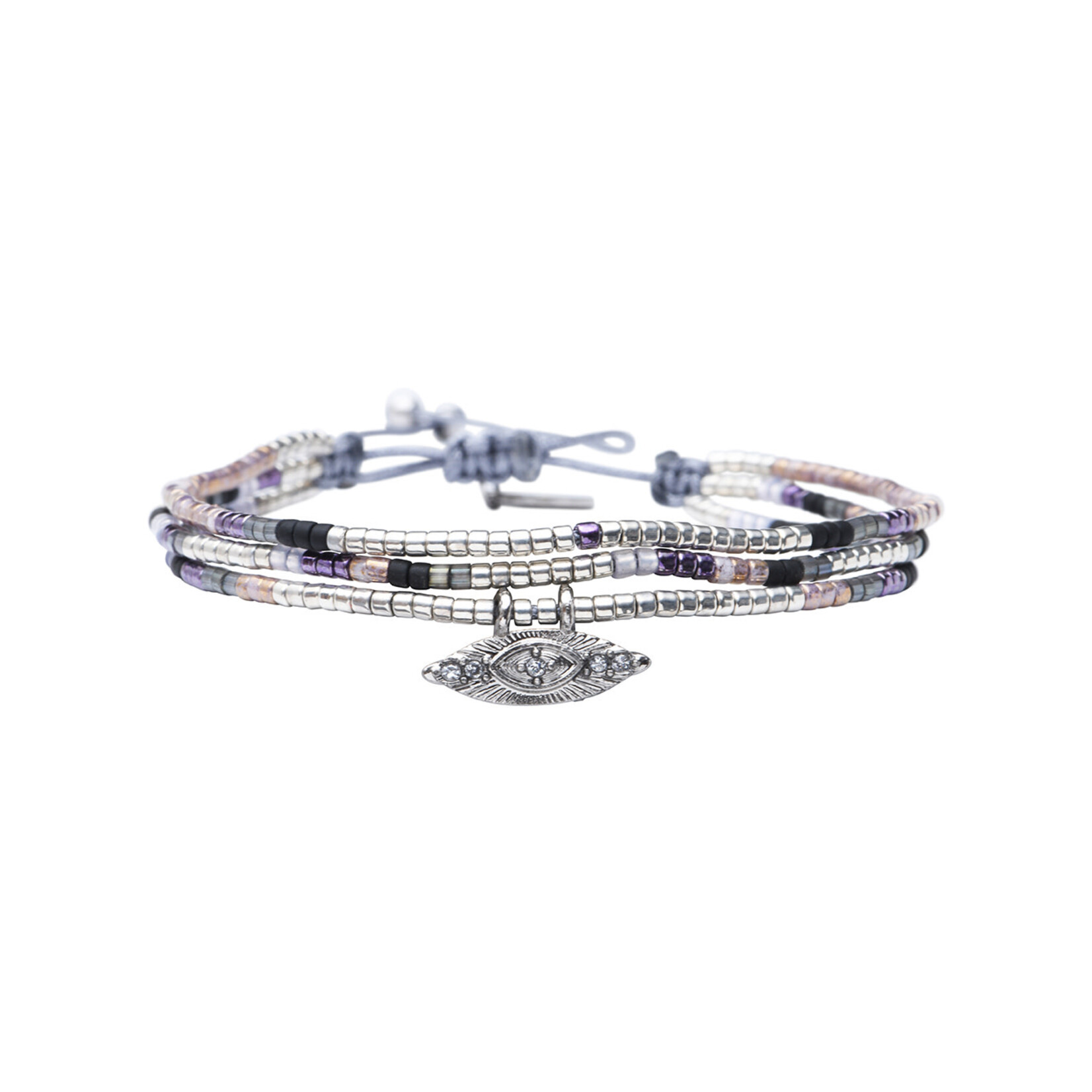 Bracelet Miyuki - Moon Night Purple Capucine
