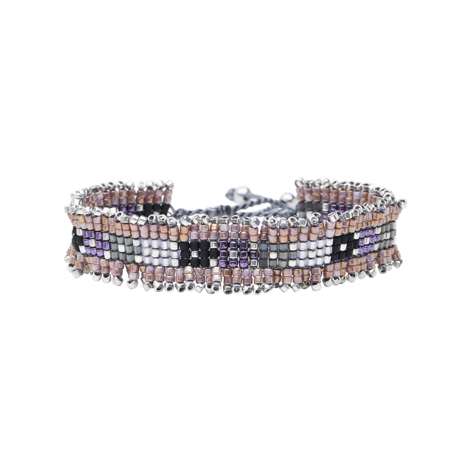 Bracelet Miyuki - Moon Night Purple Iris