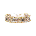 Bracelet Miyuki - Dream Gold and Grey Iris