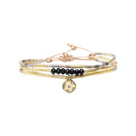 Bracelet Miyuki - Dream Gold and Grey Elya
