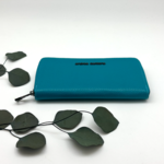 Grand porte-monnaie turquoise