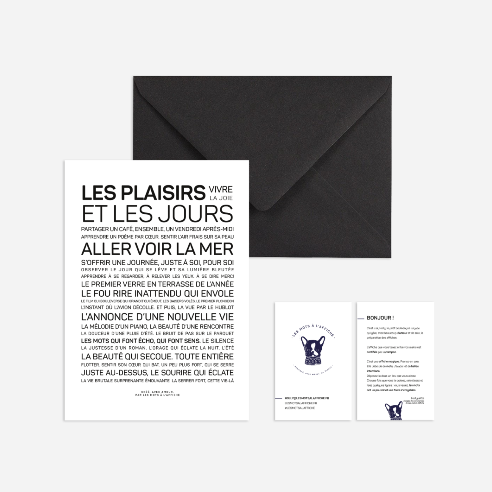 Carte Les plaisirs et les jours - A6