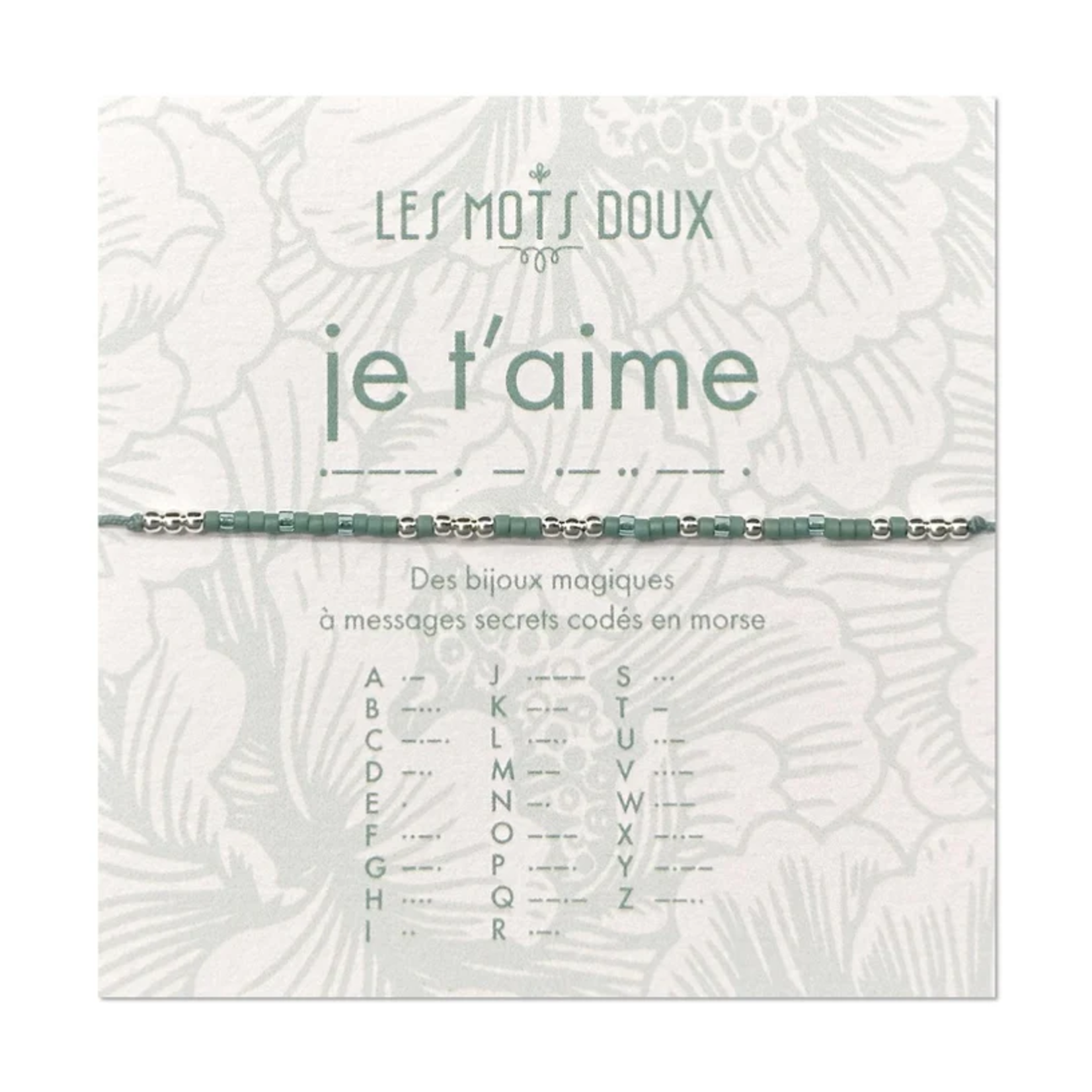 Bracelet Code Morse Pastel : Je t’aime