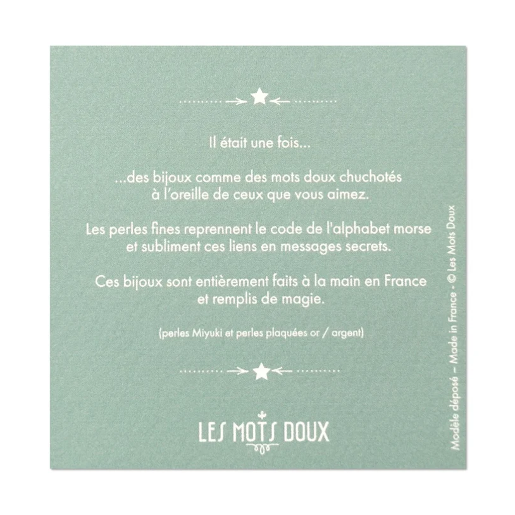 Bracelet Code Morse Pastel : Je t’aime