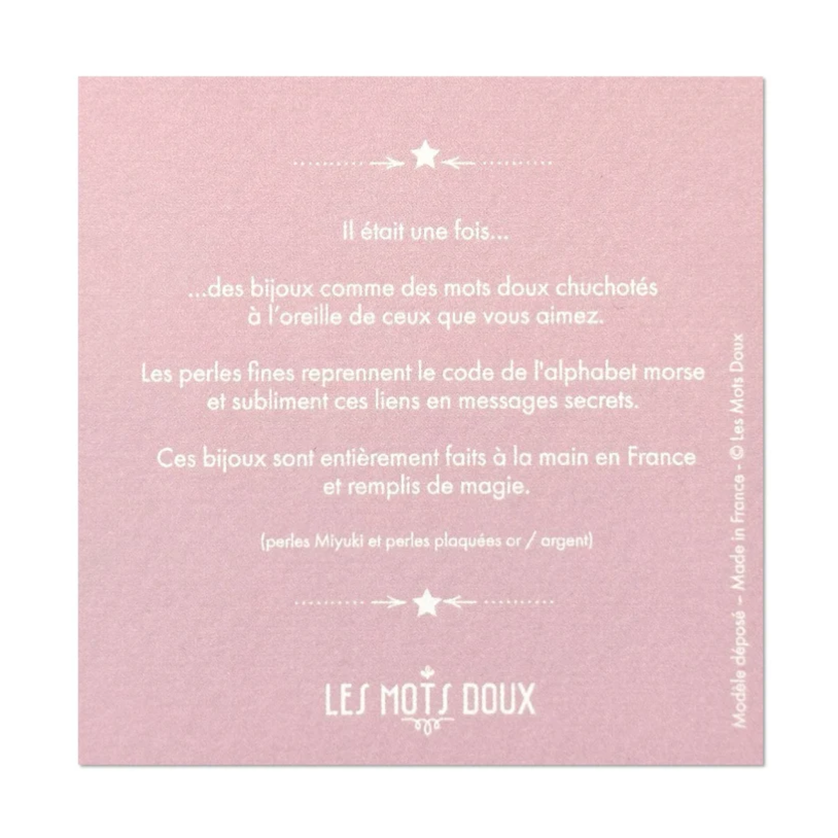 Bracelet Code Morse Pastel : Amitié