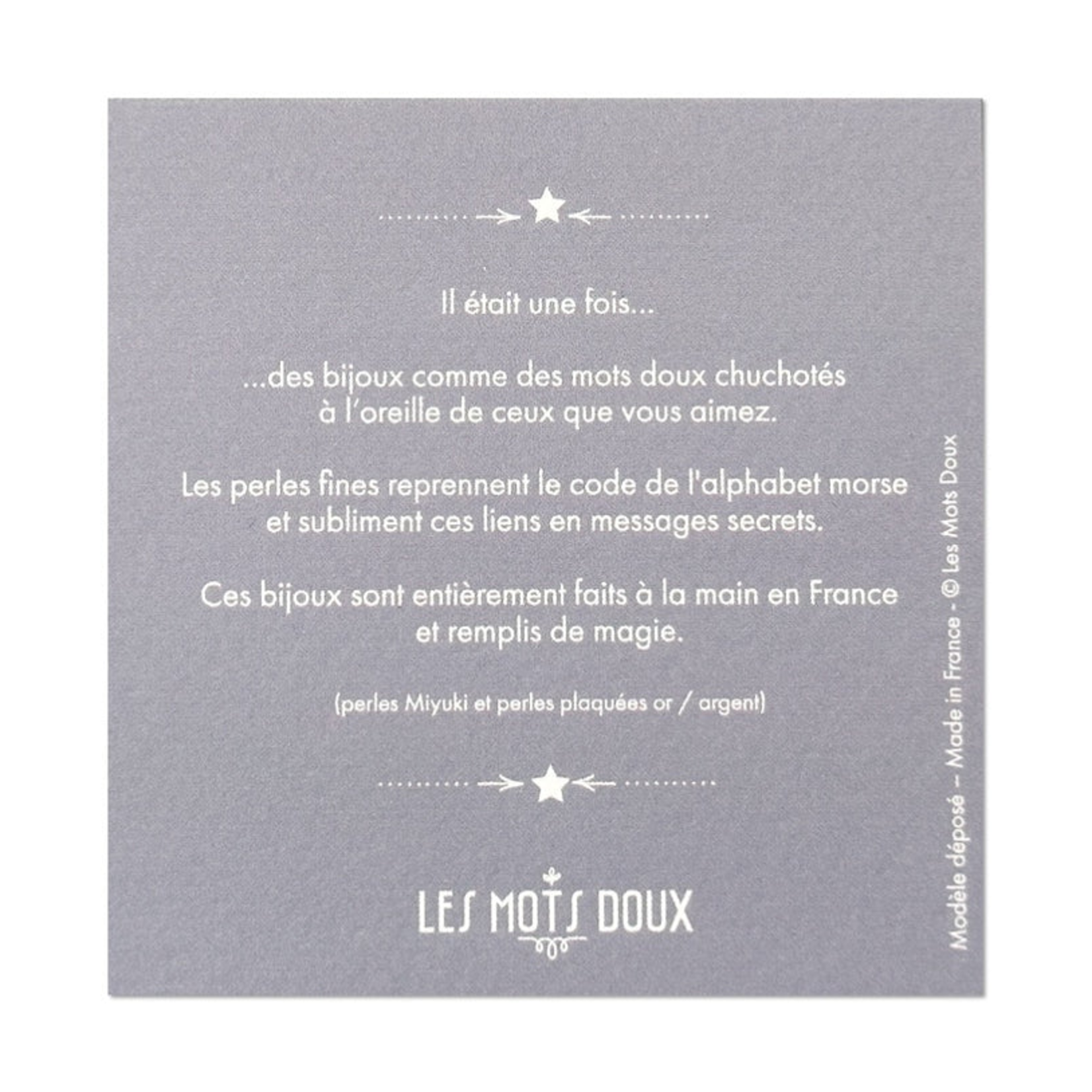 Bracelet Code Morse Pastel : Merci