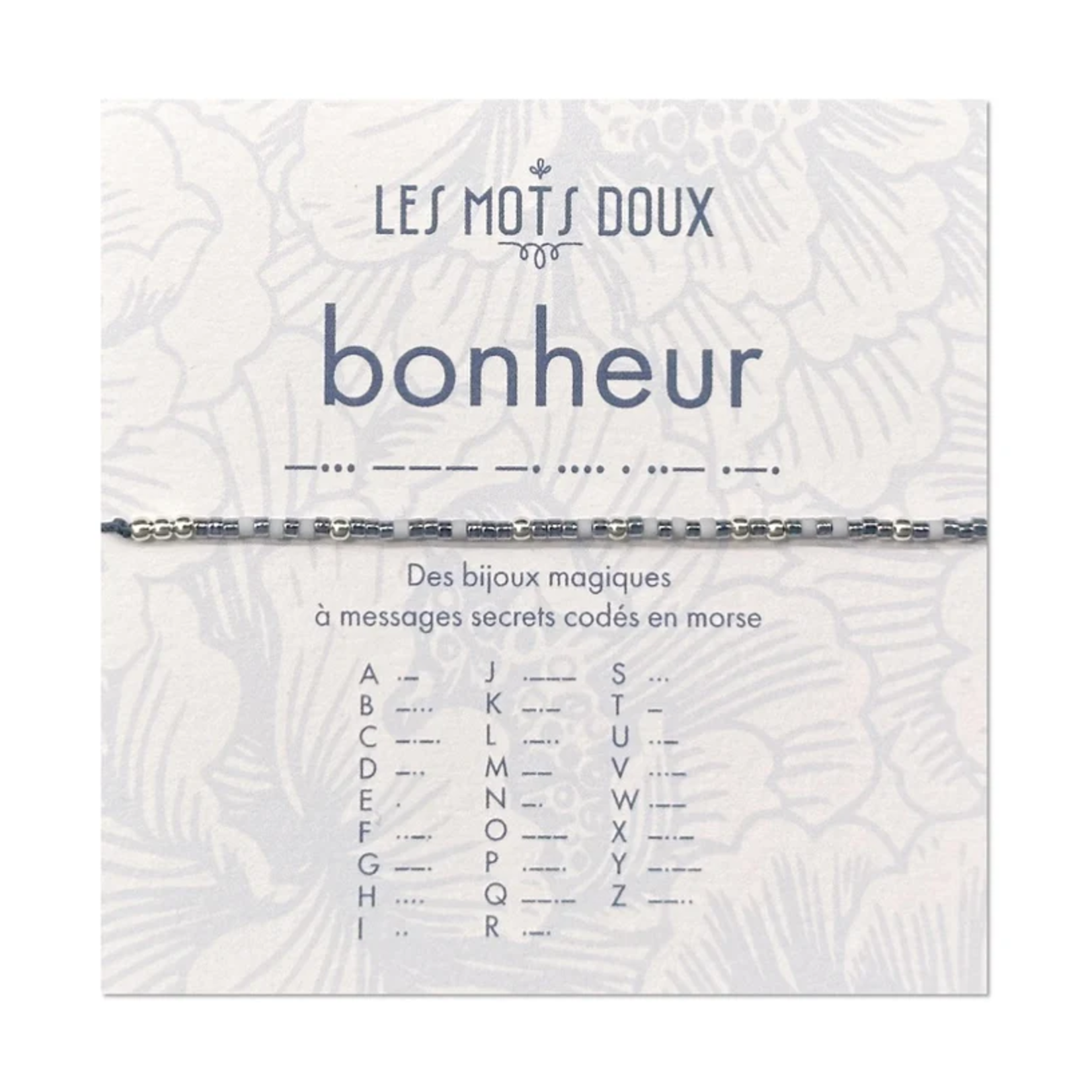 Bracelet Code Morse Pastel : Bonheur