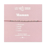 Bracelet Code Morse Famille : Maman (rose)