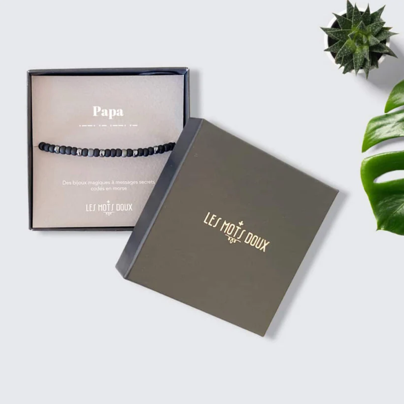 Bracelet Code Morse Messieurs : Papa
