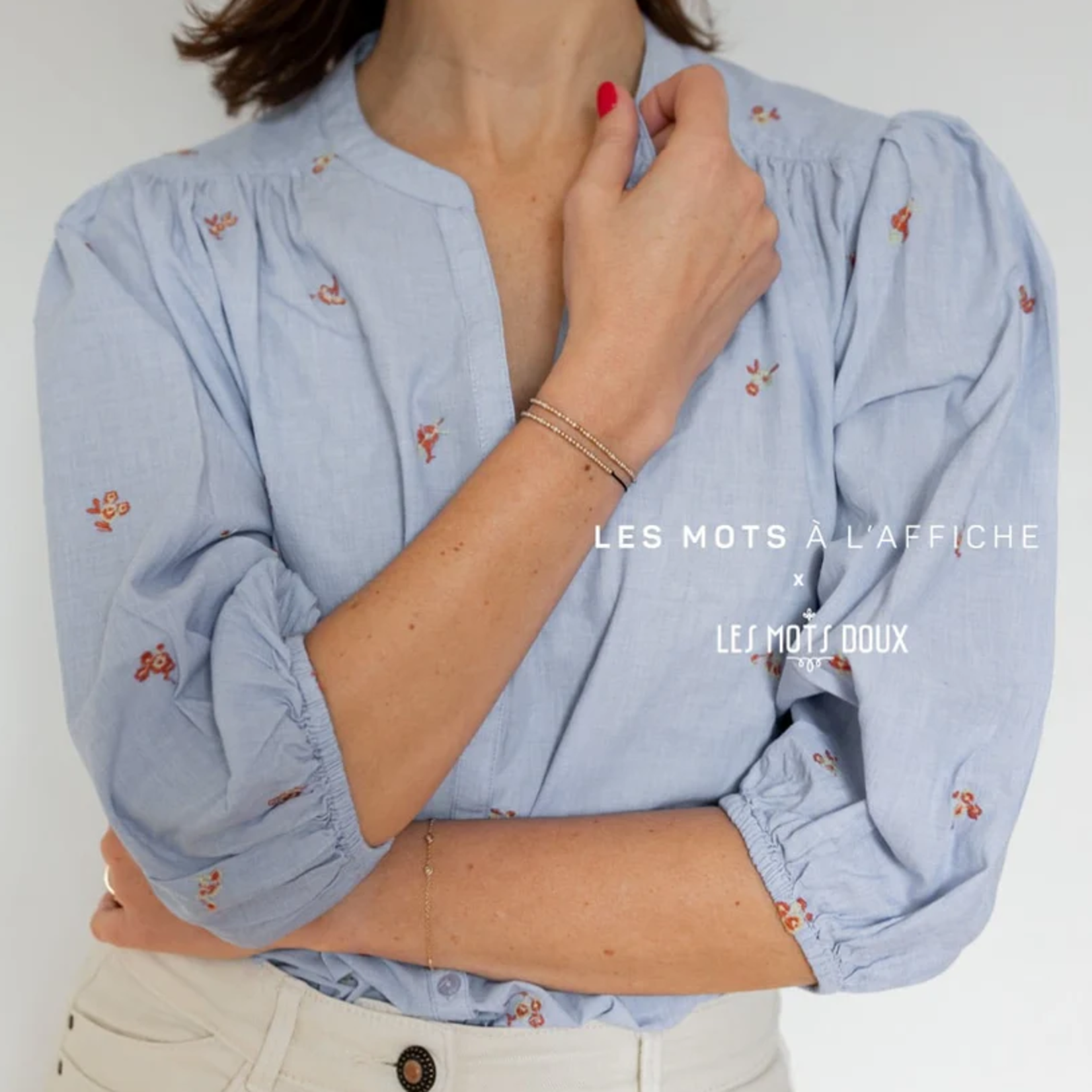 Bracelet à message secret codé en morse "amour"