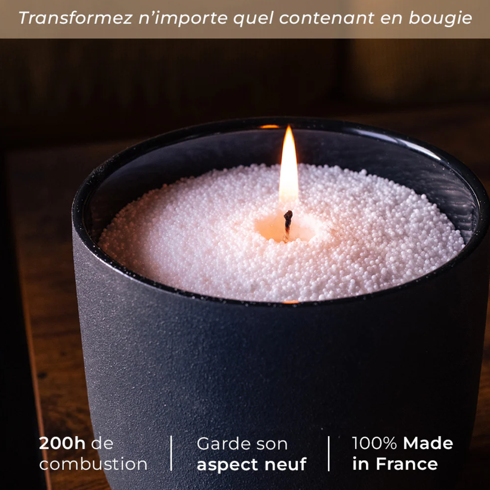 Perles de cire - Blanche
