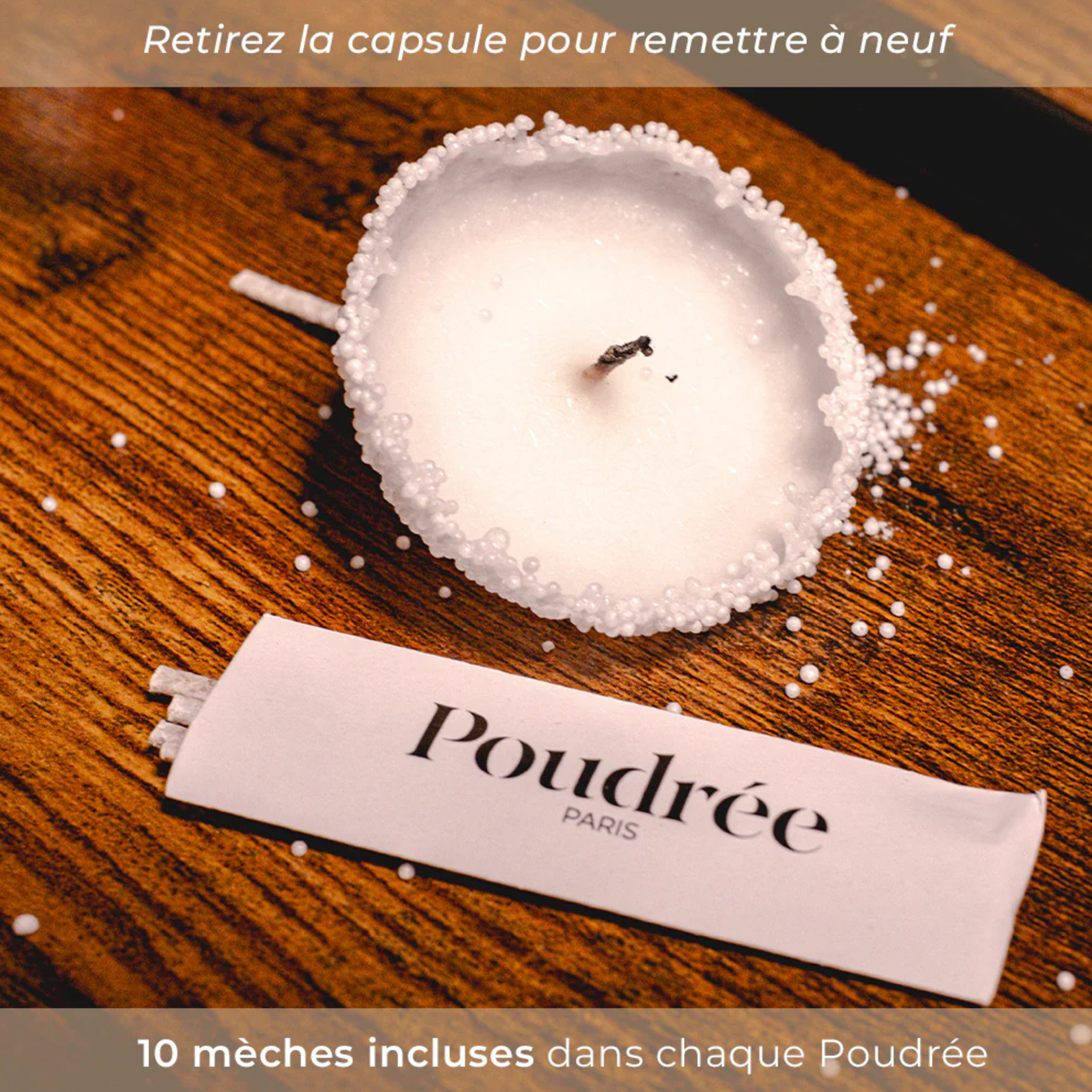 Perles de cire - Blanche