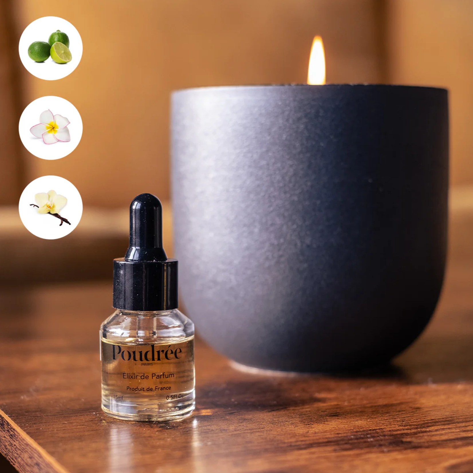 Parfum pour bougie - Topaze Doré