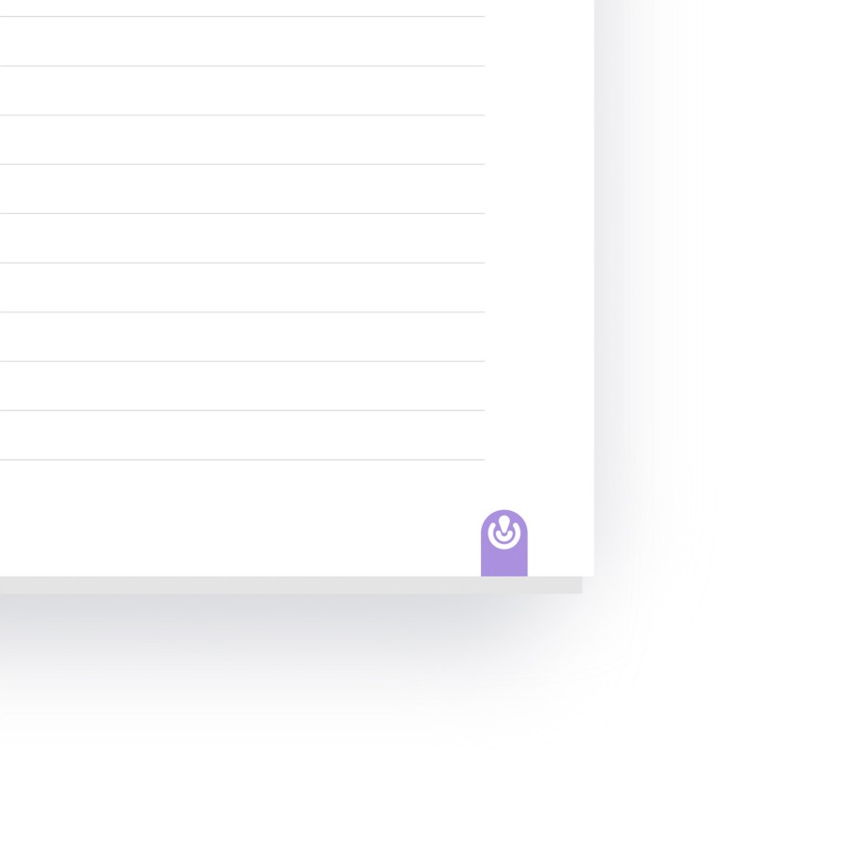 Notebook rechargeable A5 - Violet Ligné