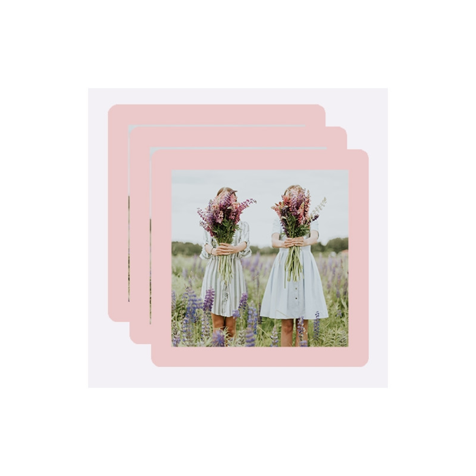 Cadre photo 10x10 cm - Candy Rose