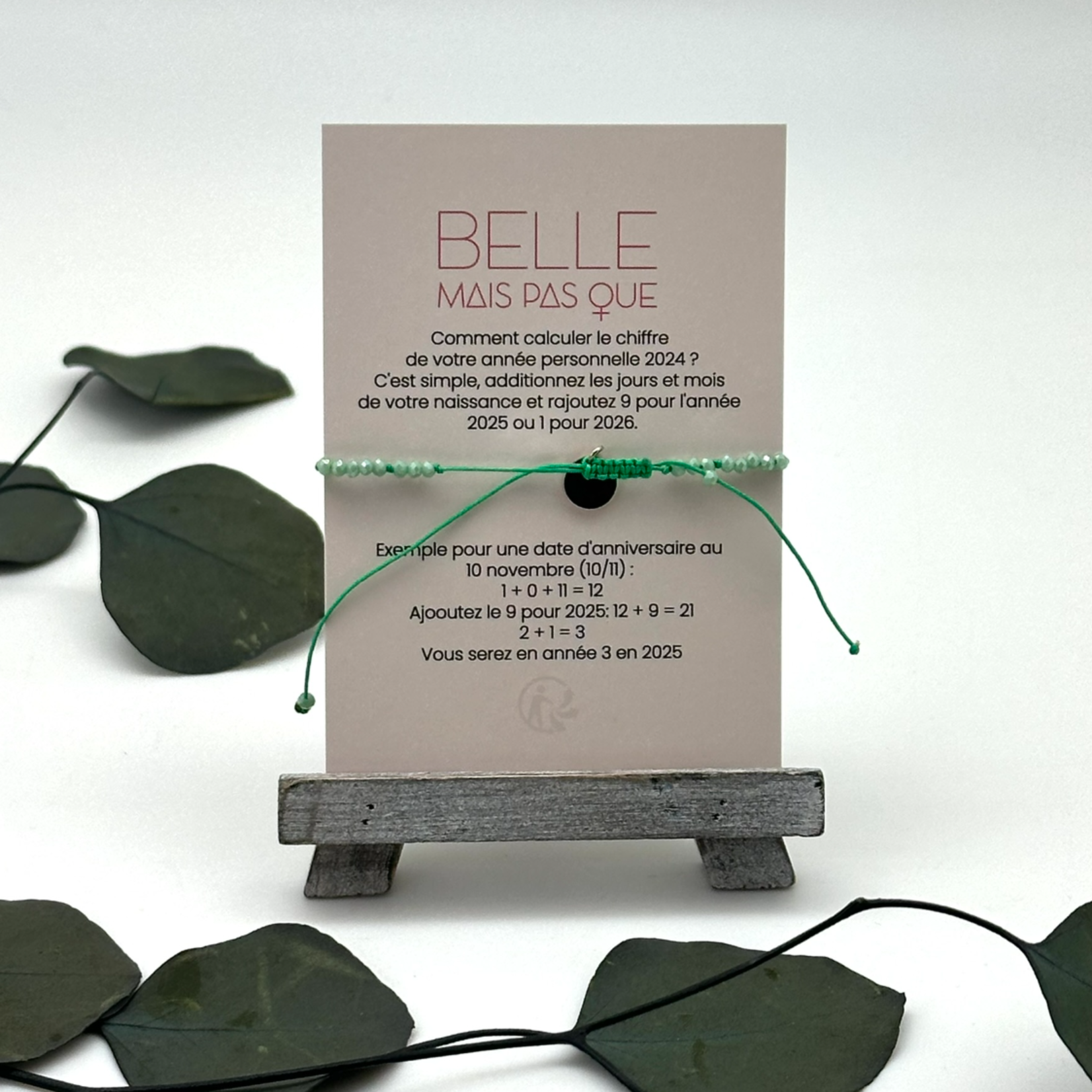 Pochette Bracelet Chiffre Personnel "666 Réflexion"