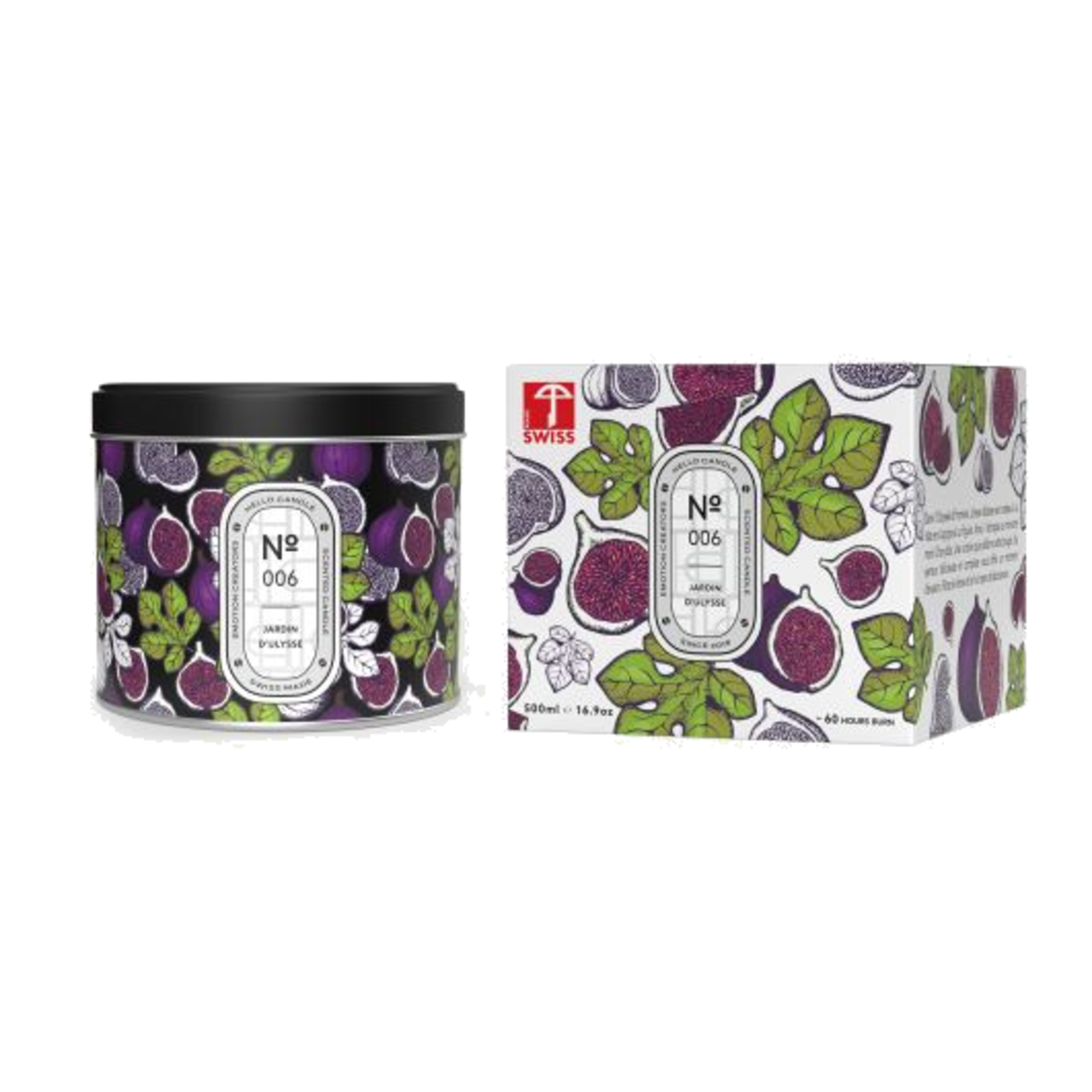 Bougie - Métal 500 ml (006 - Jardin d'Ulysse)