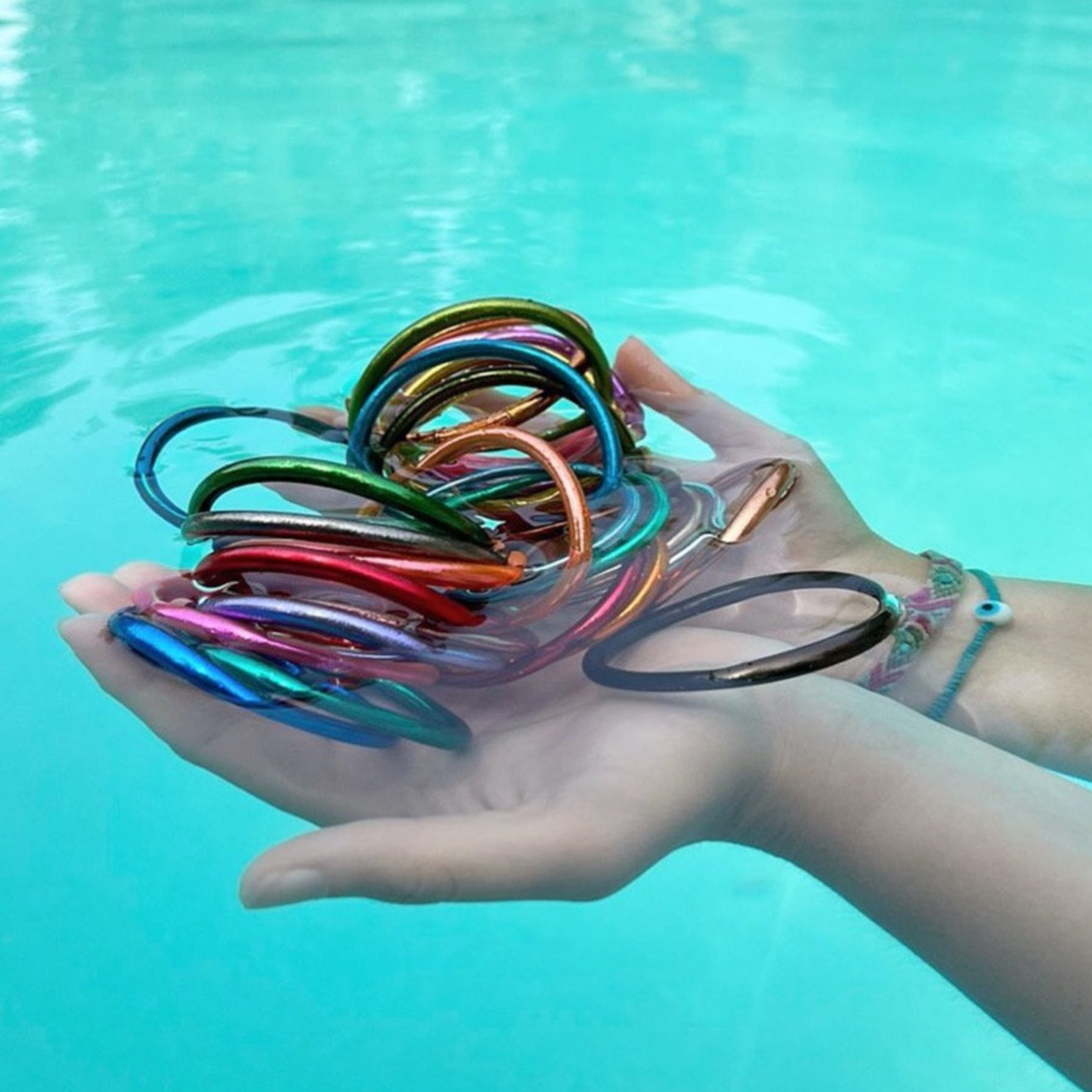 Jonc Bouddhiste Light Gold & Mantra Silver