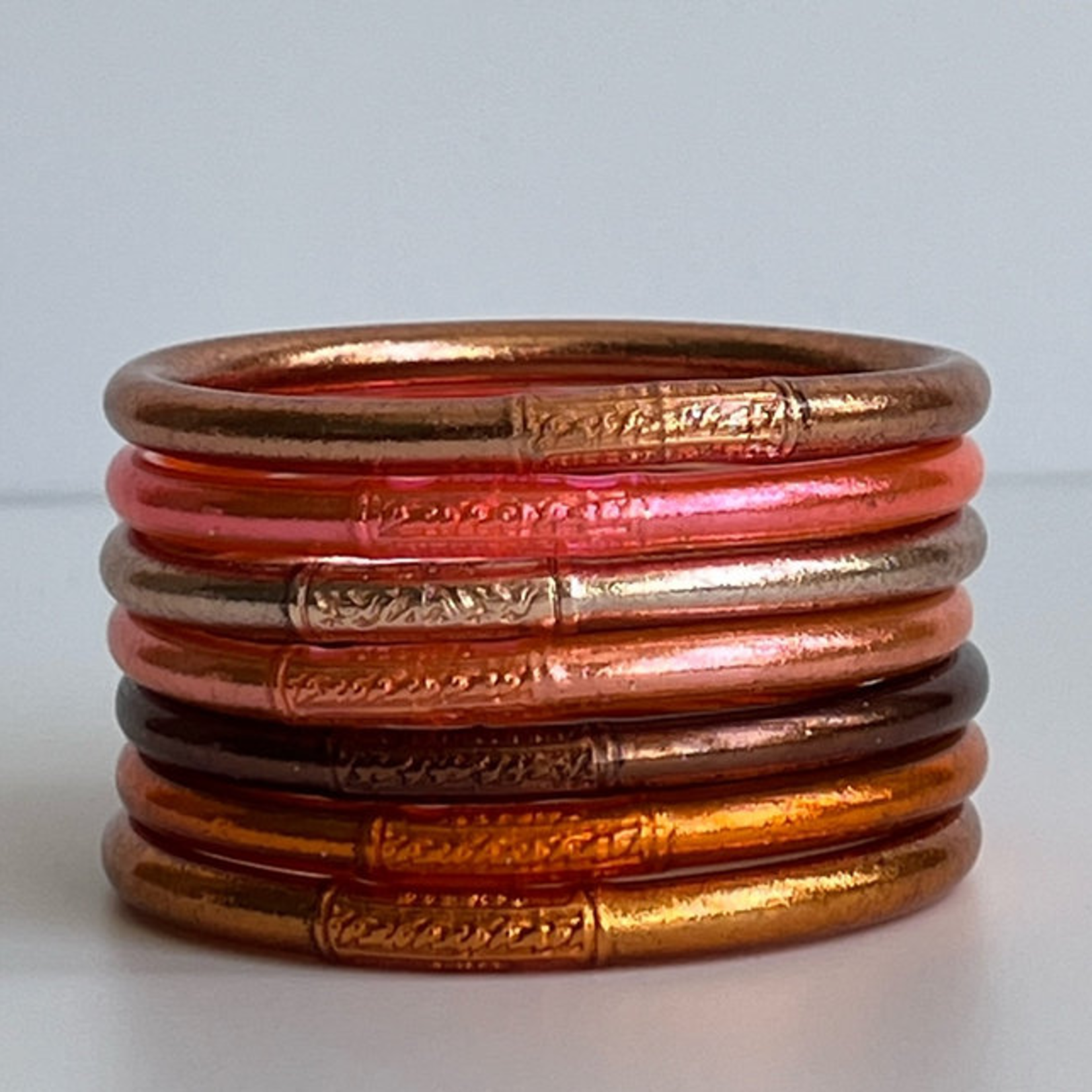 Jonc Bouddhiste Light Gold & Mantra Silver