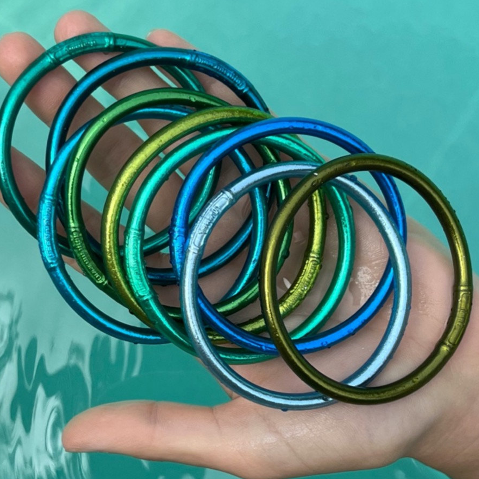 Jonc Bouddhiste Light Gold & Mantra Silver