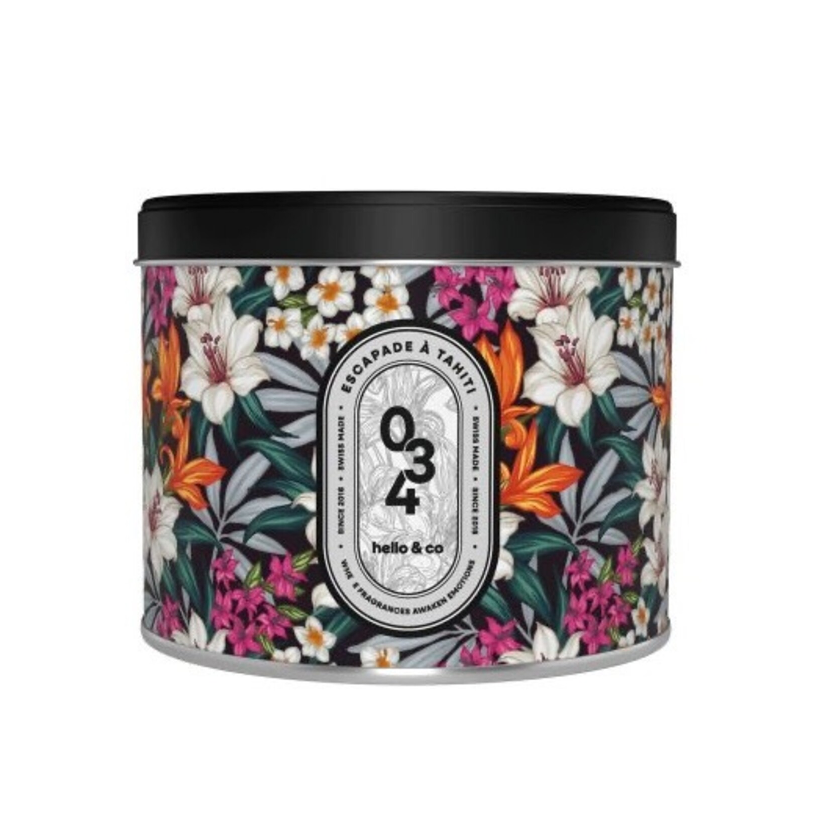 Bougie - Métal 500 ml (034 - Escapade à Tahiti)