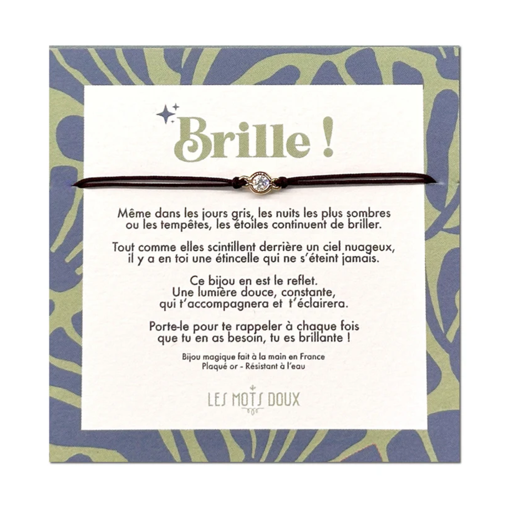 Bracelet Breloque Brille (Gris)