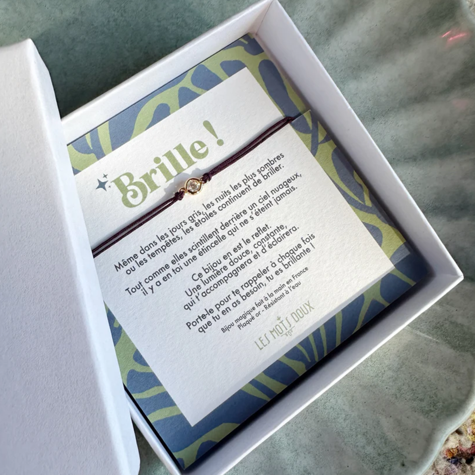 Bracelet Breloque Brille (Gris)