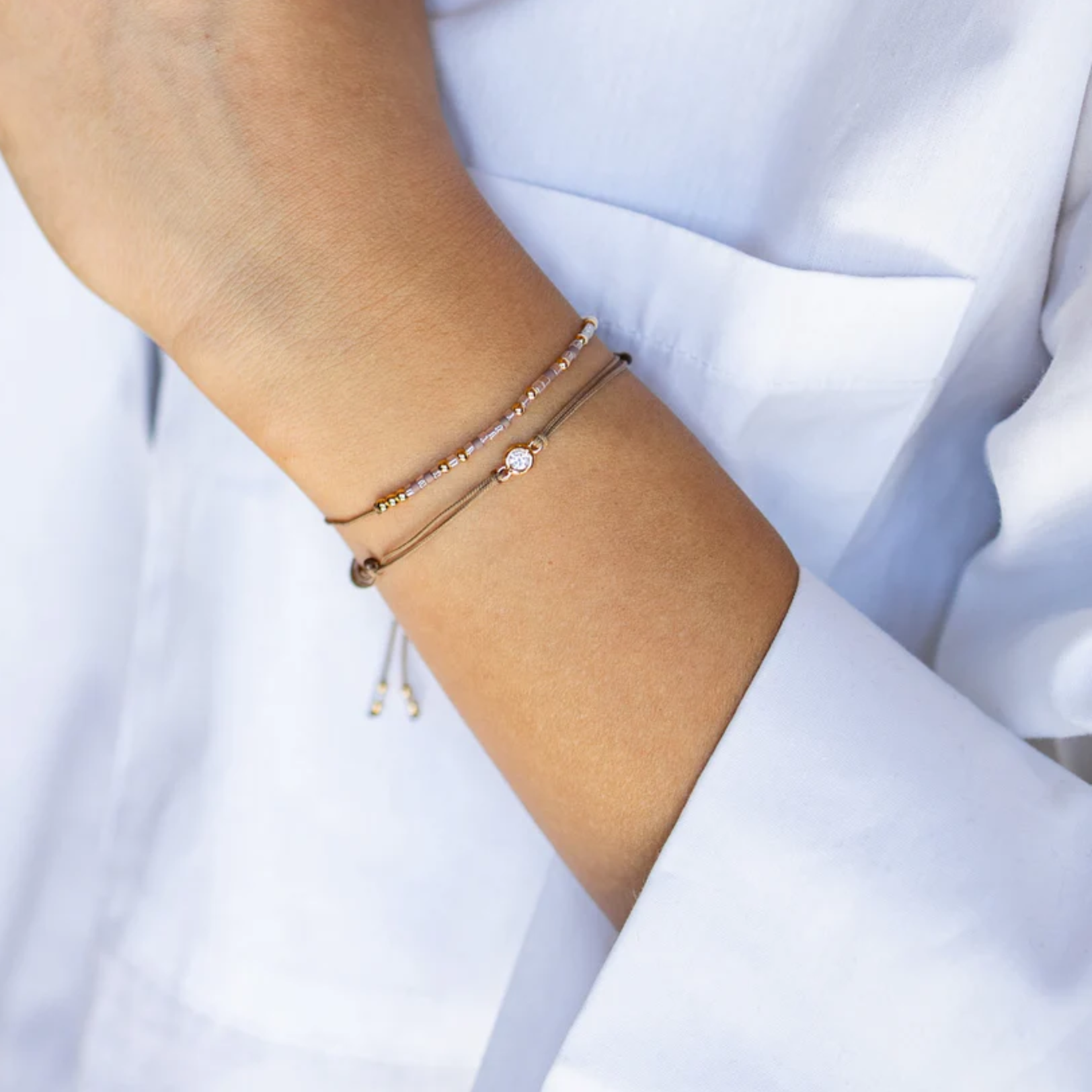 Bracelet Code Morse Pastel : Happy