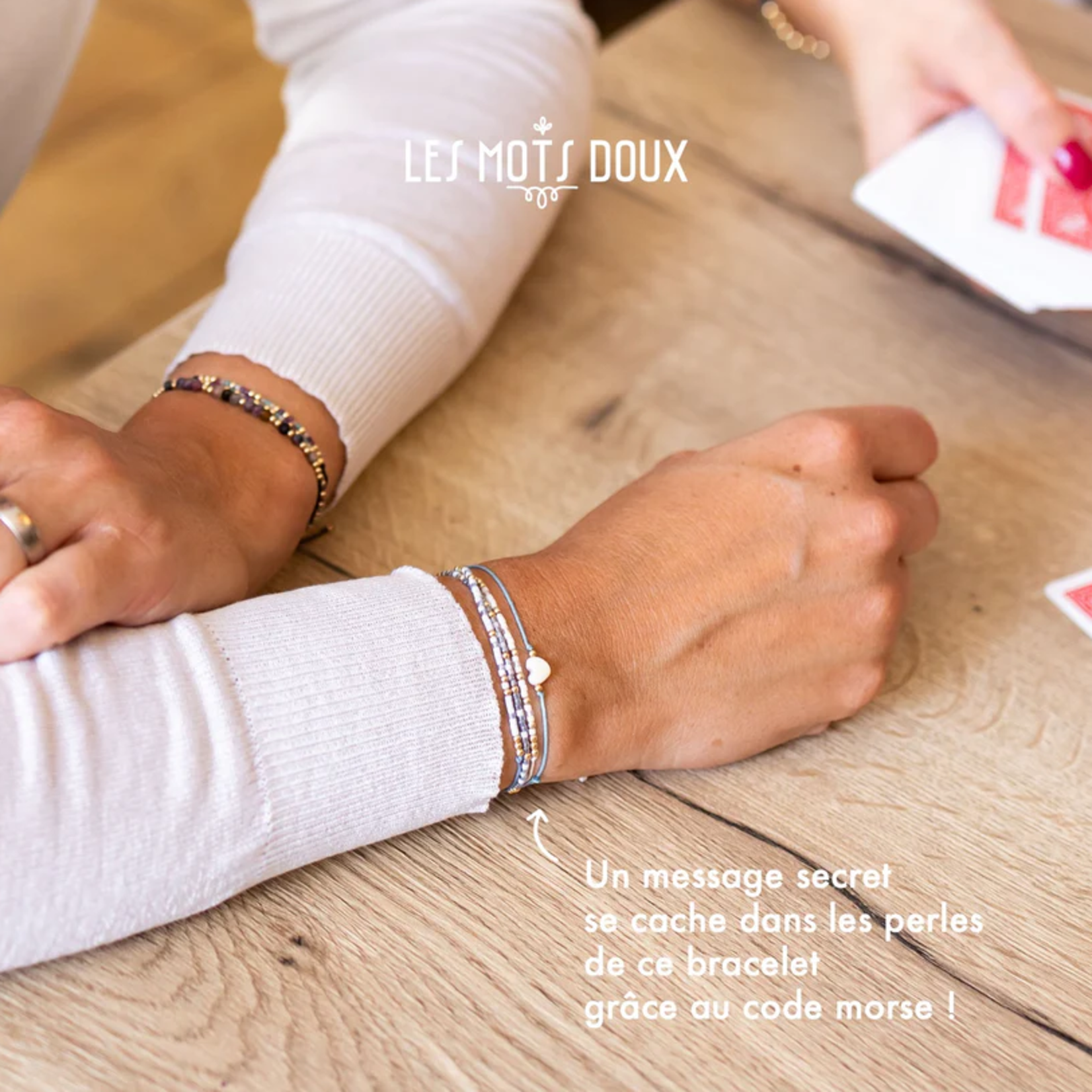 Bracelet Code Morse Famille : Marraine