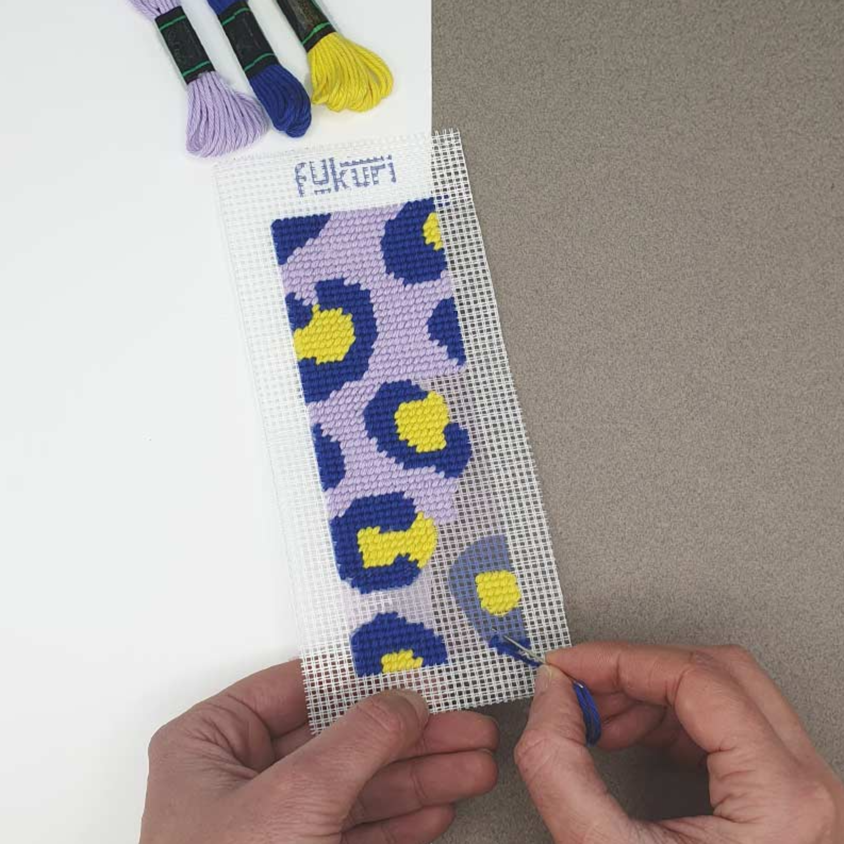 Kit Canevas - LEOPARD - Marque-page