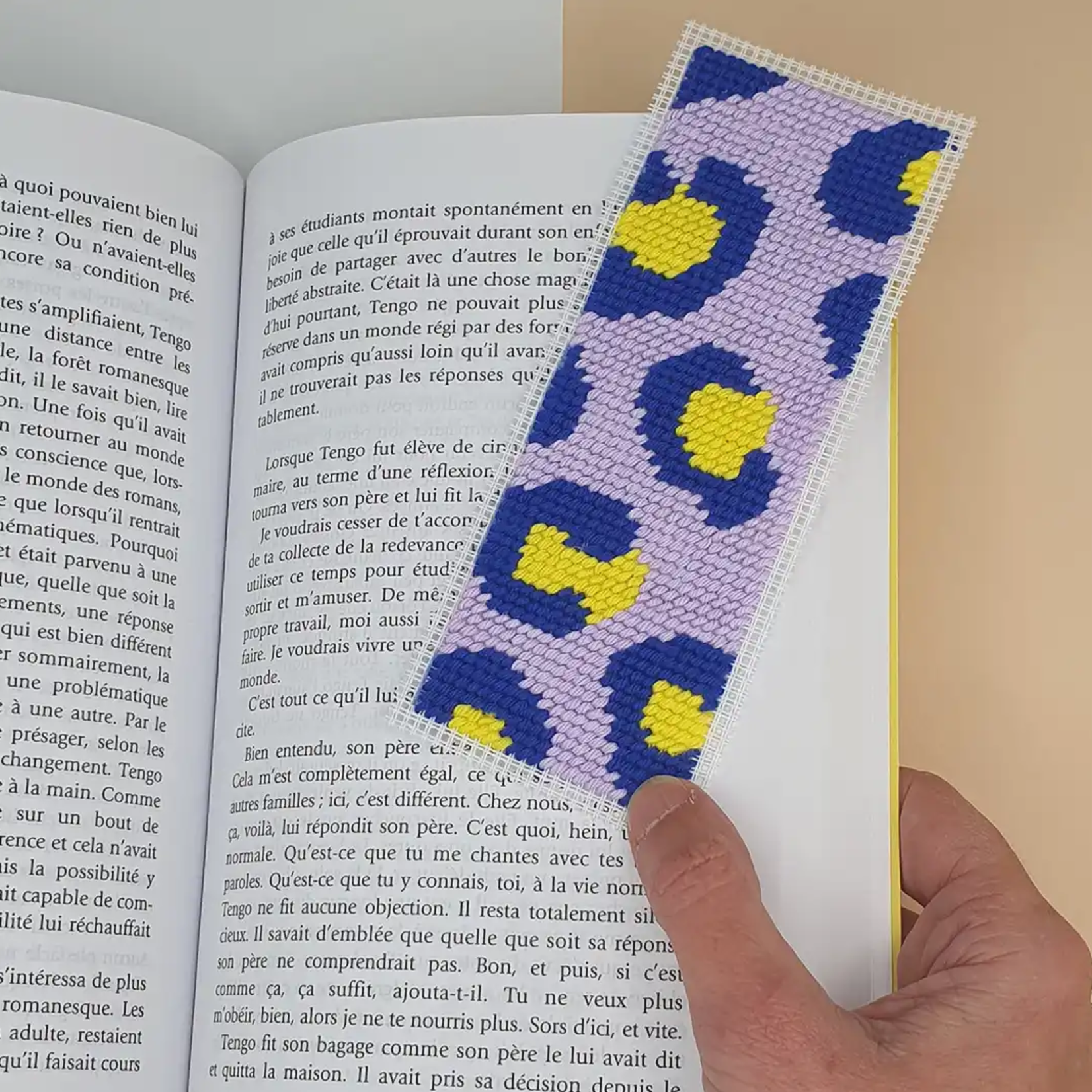 Kit Canevas - LEOPARD - Marque-page