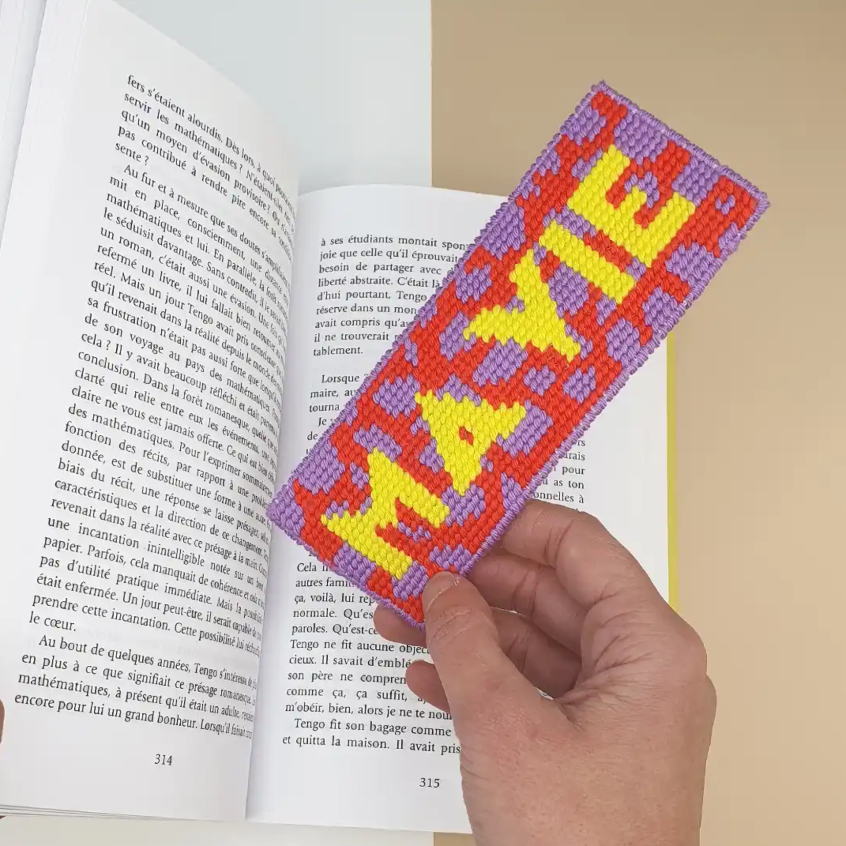 Kit Canevas - MA VIE - Marque-page