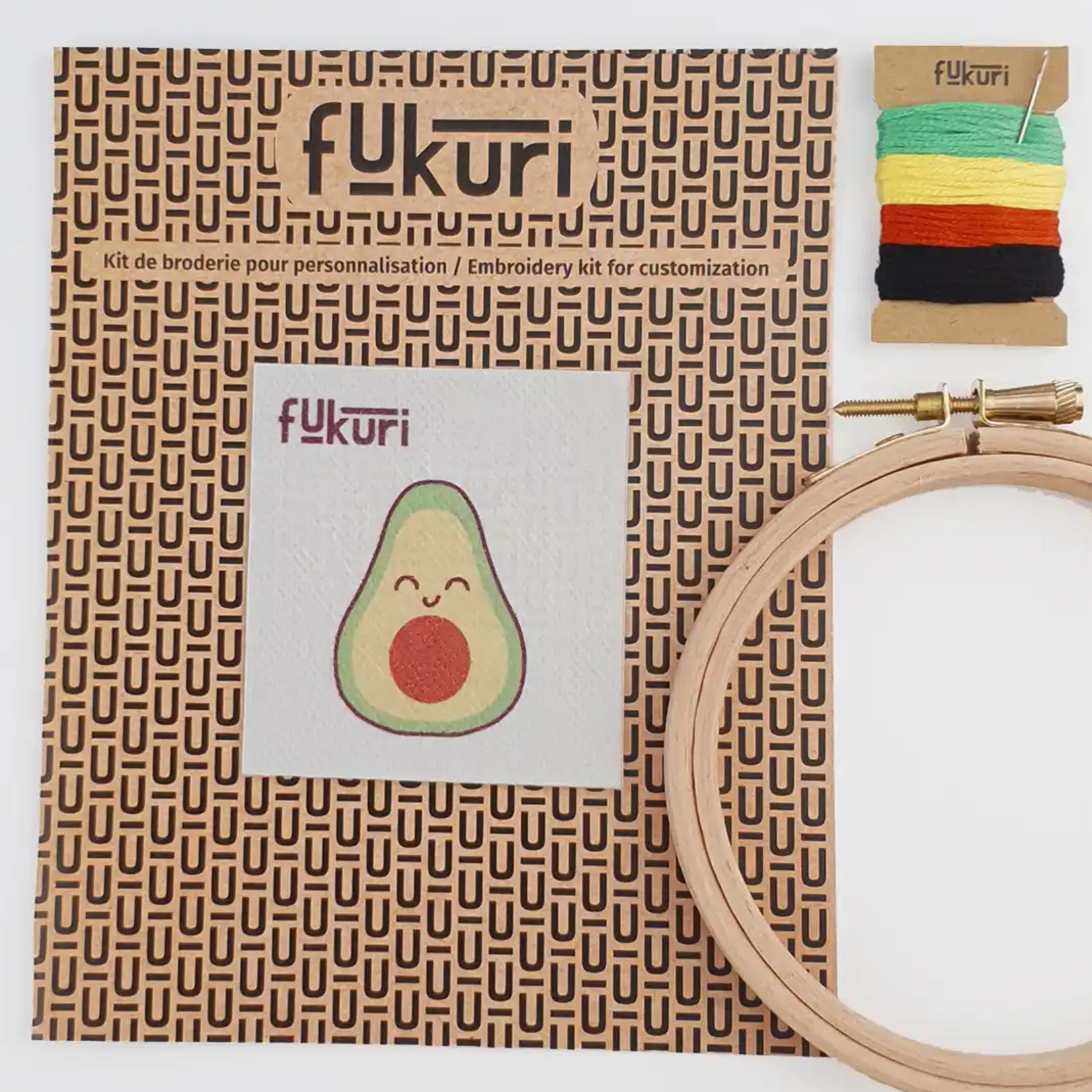 Kit Broderie - Avocat kawaii