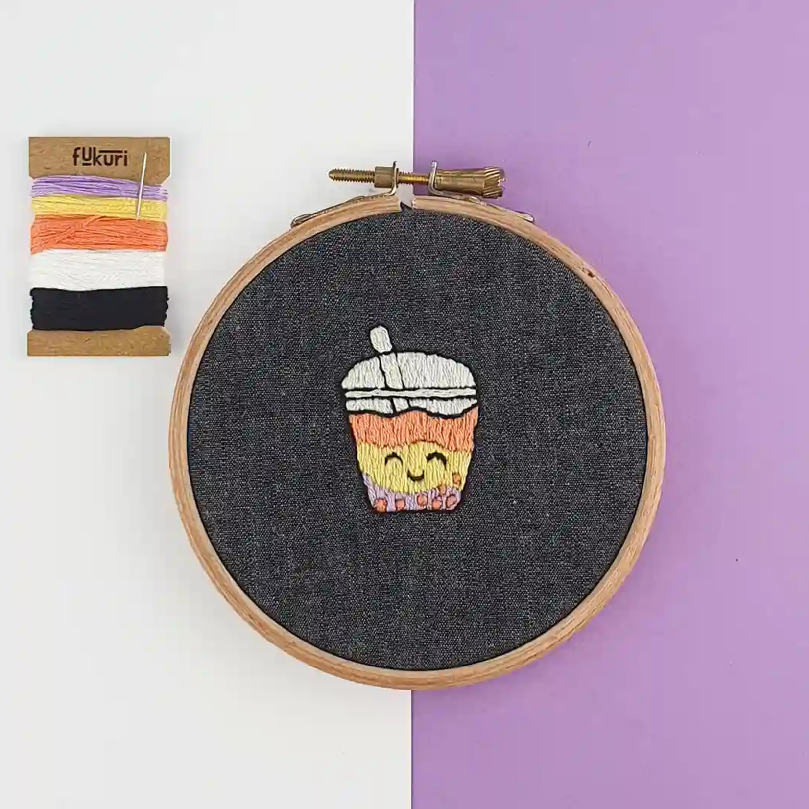 Kit Broderie - Bubble tea kawaii