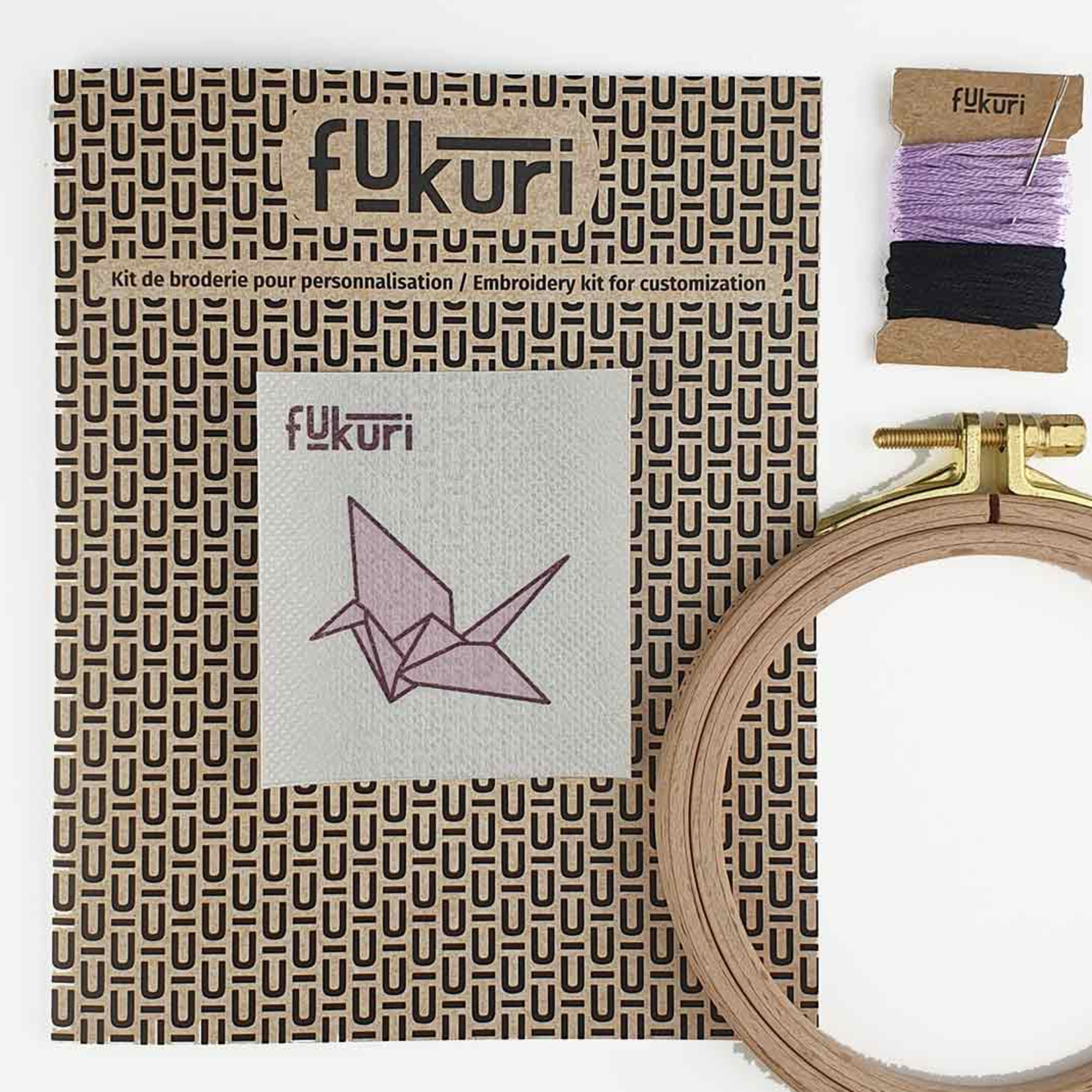 Kit Broderie - origami grue