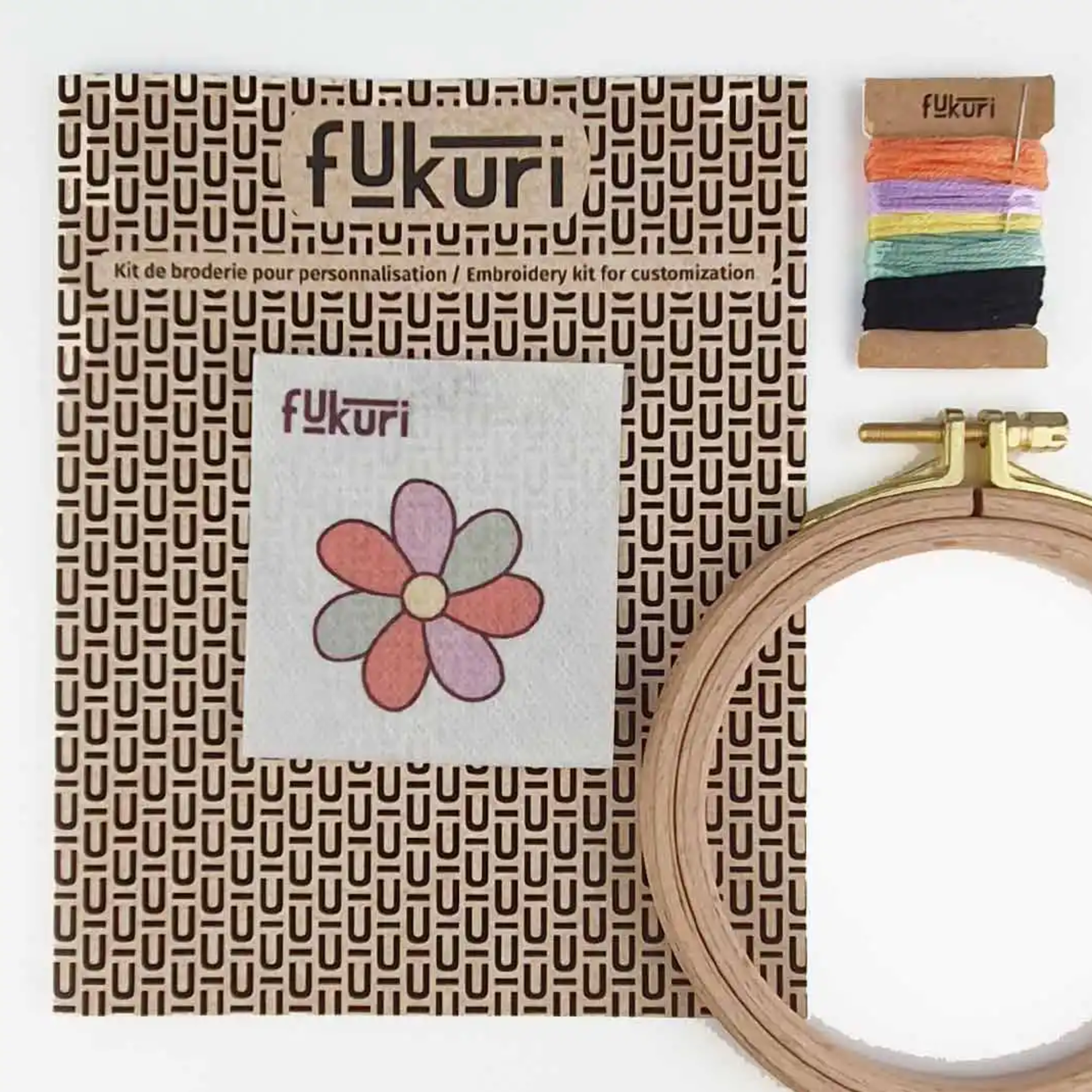 Kit Broderie - Fleur multicolore