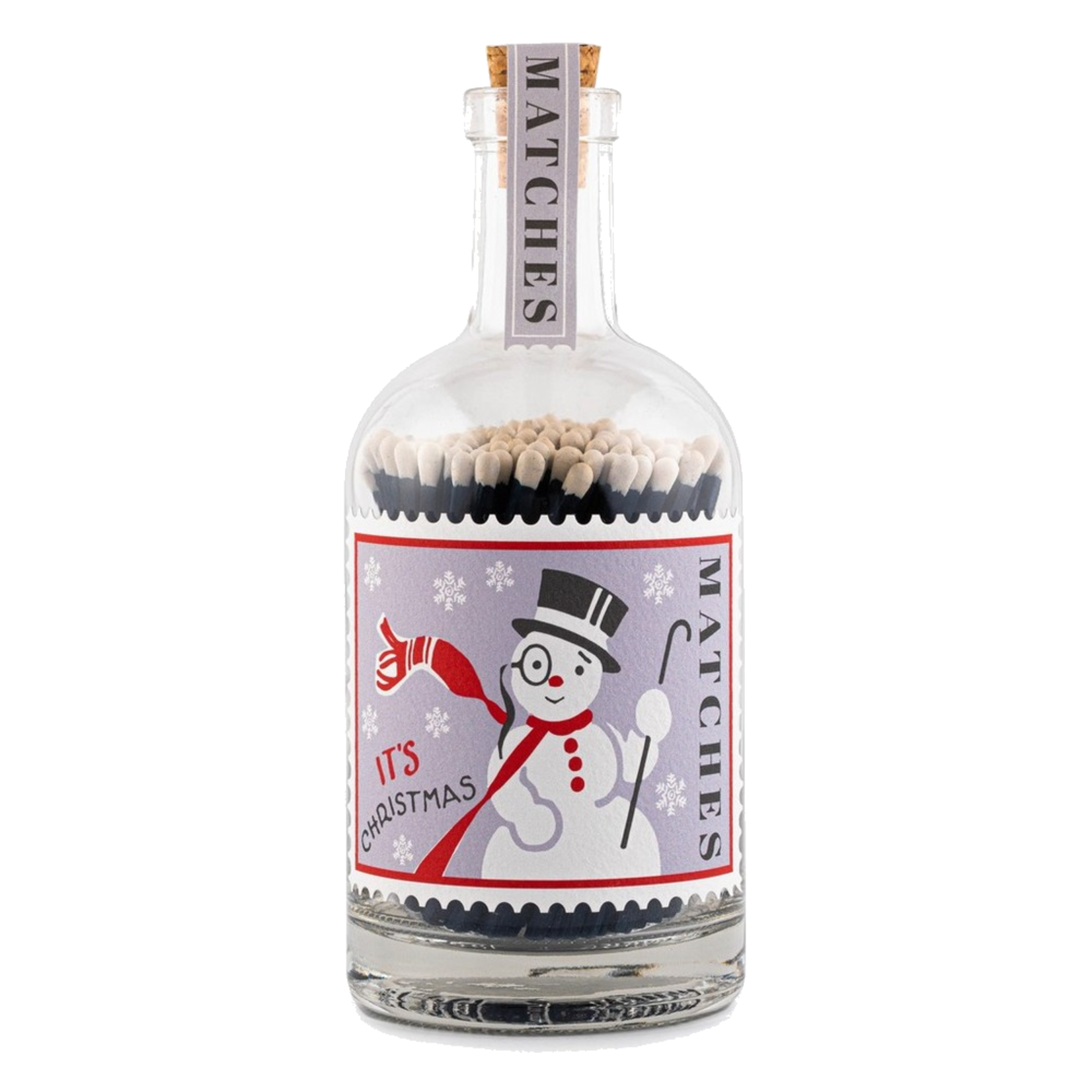 Allumettes Bouteille - Snowman Stamp