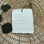 Merci de vider le lave vaisselle