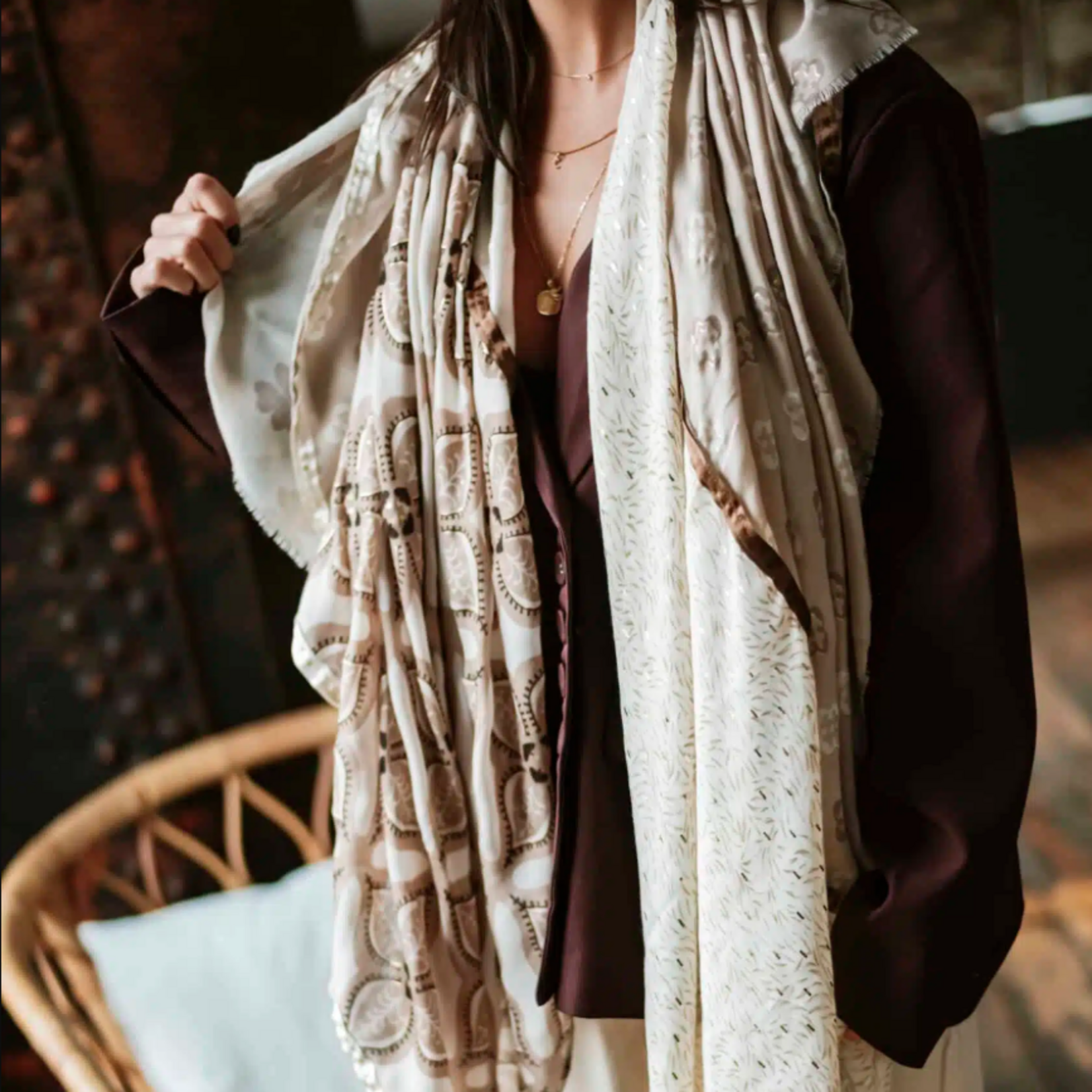 Foulard Shanna "Violette"