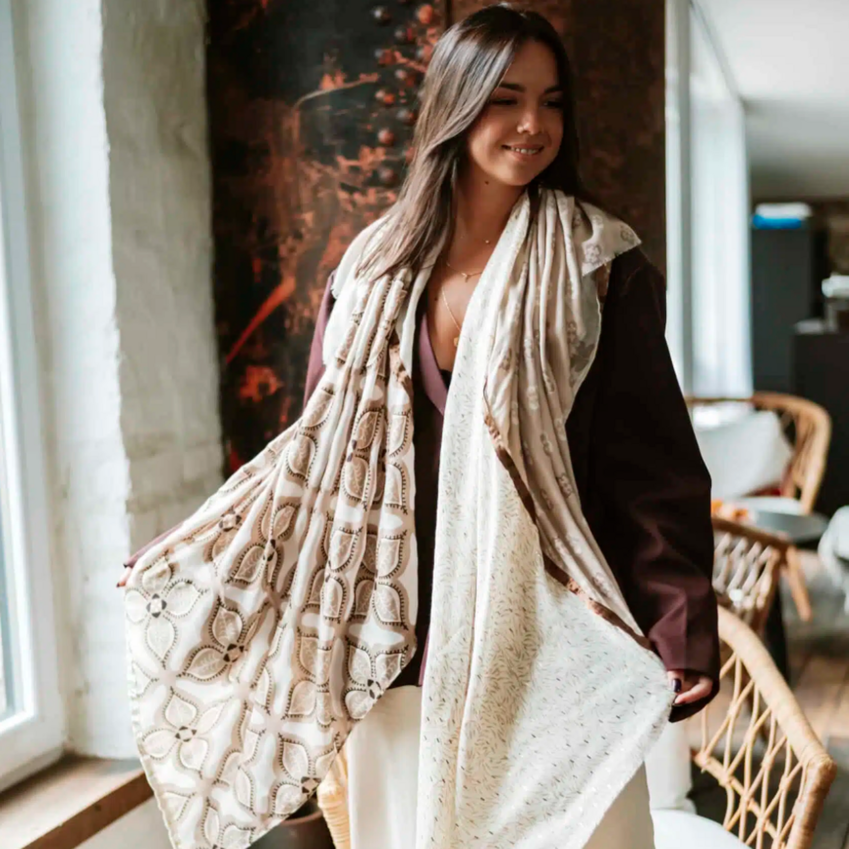 Foulard Shanna "Violette"