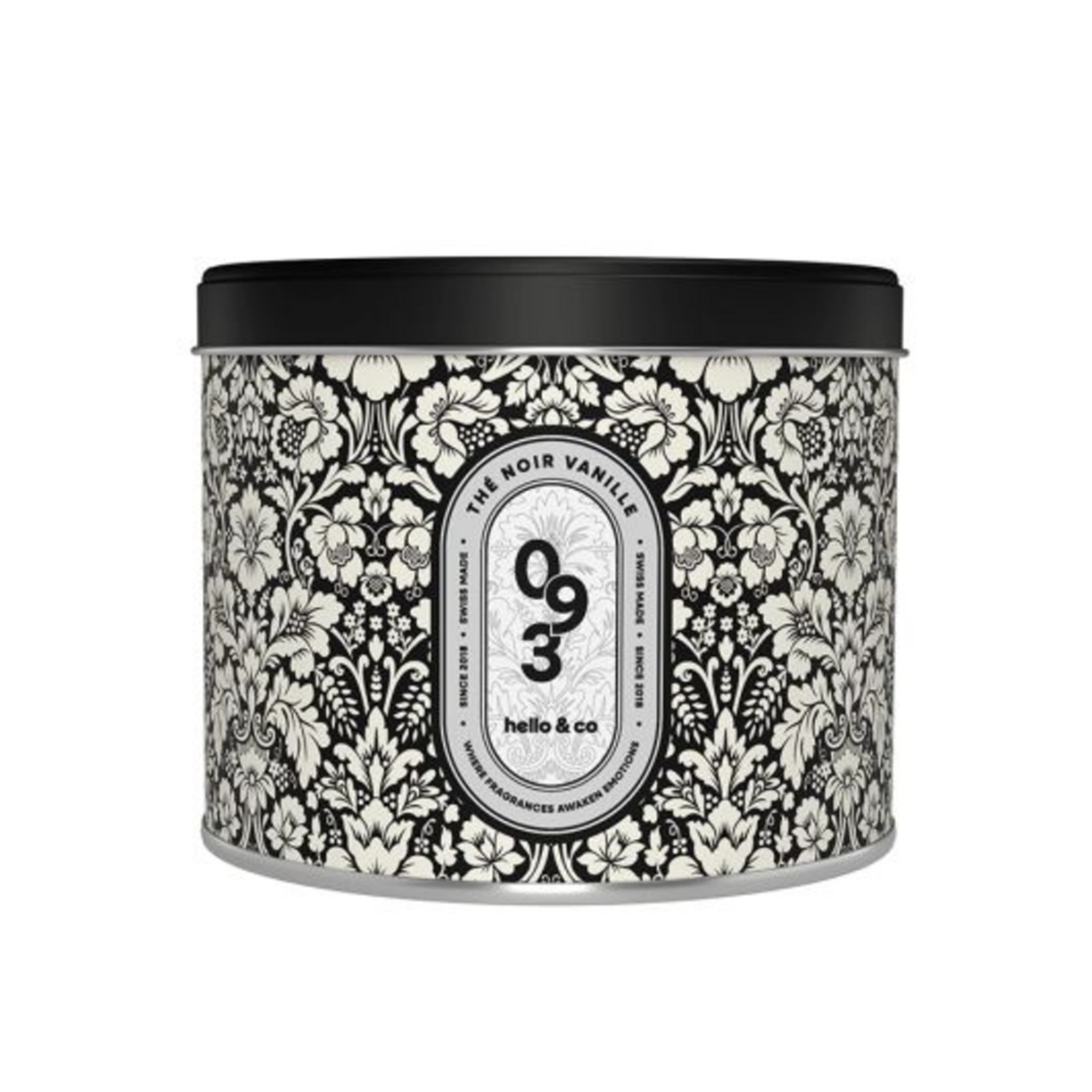 Bougie - Métal 500 ml (093 - Thé Noir Vanille)