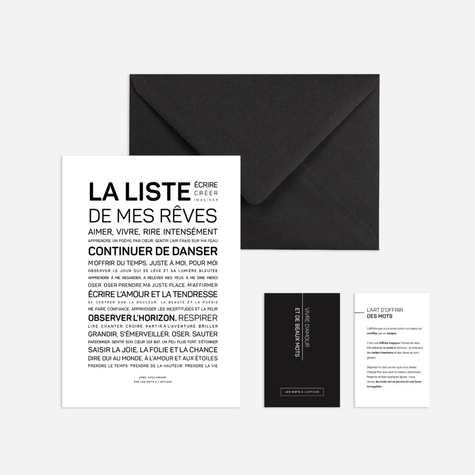 Carte La liste de mes rêves - A6