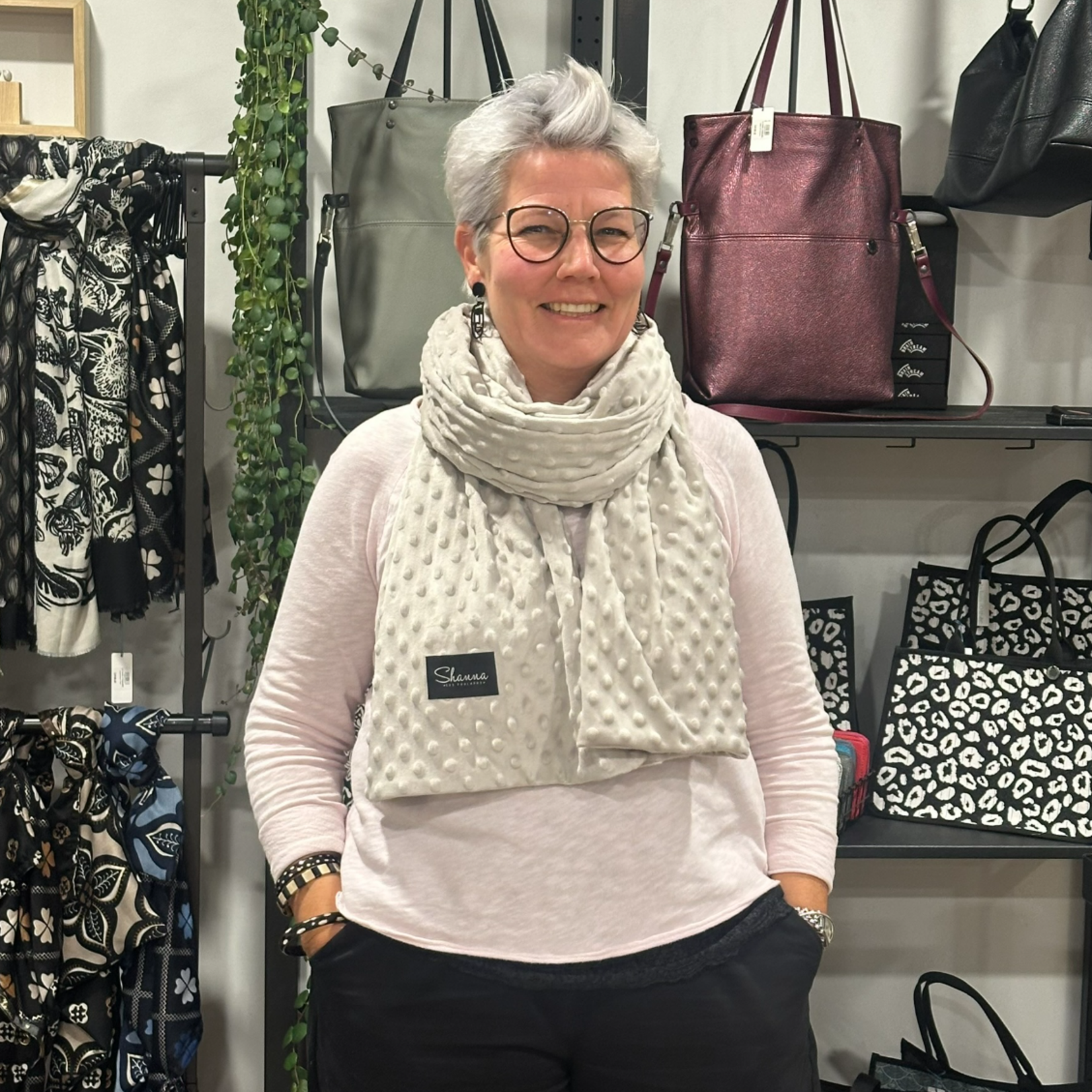 Echarpe Doudou Minky Shanna - Beige