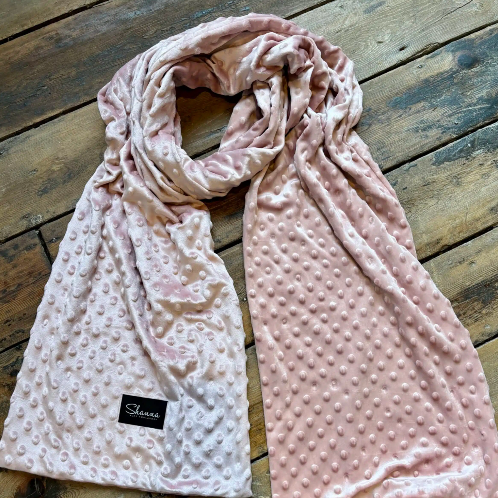 Echarpe Doudou Minky Shanna - Rose
