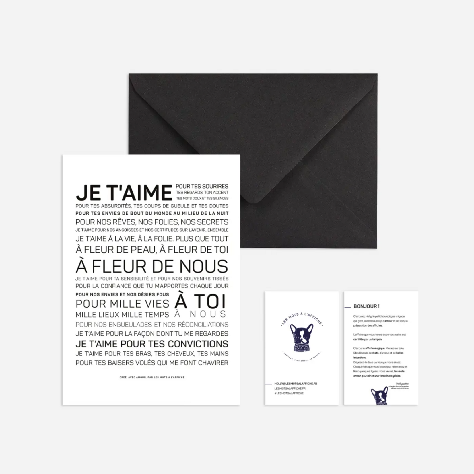 Carte Je t'aime - A6