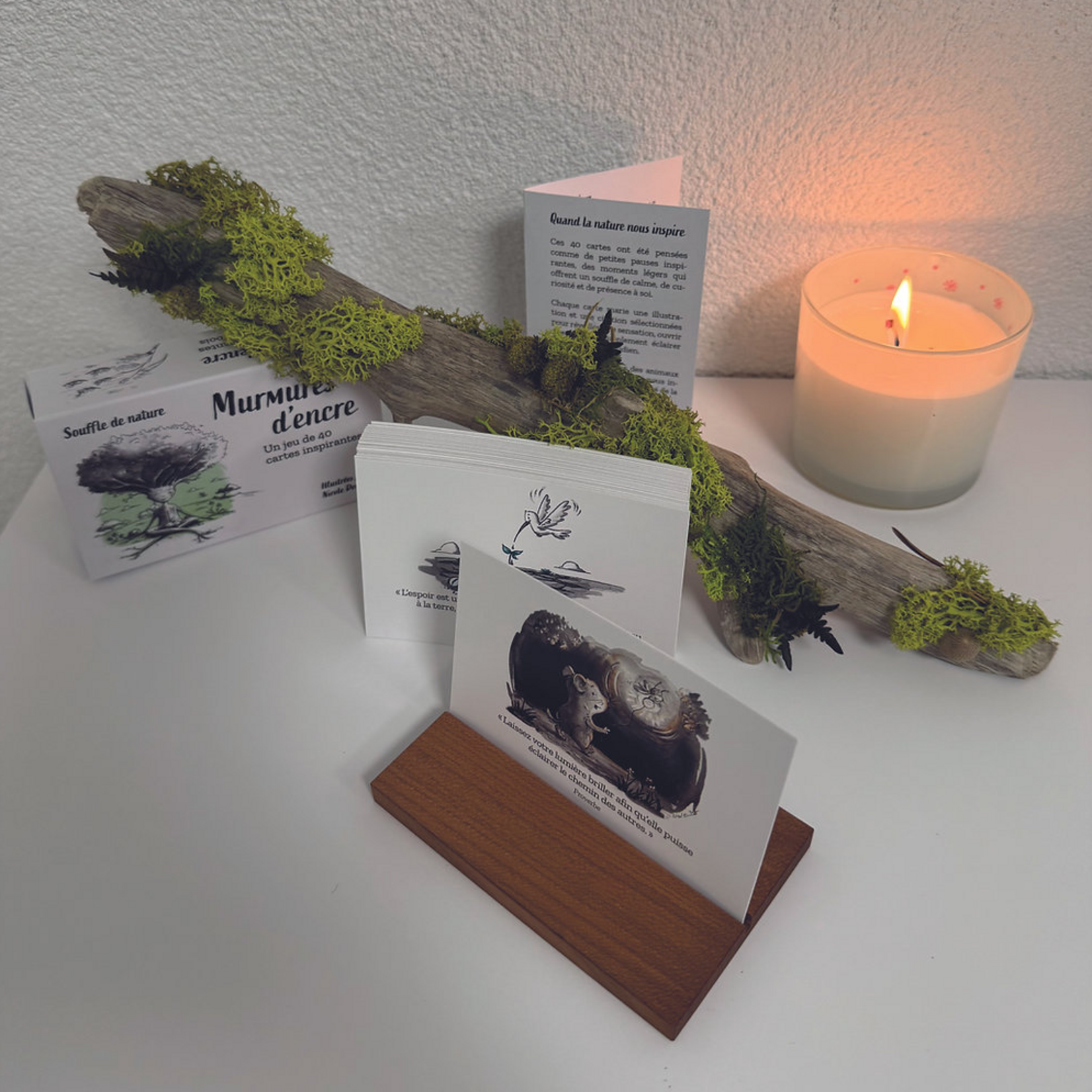 Cartes inspirantes Murmures d'encre - Souffle de nature