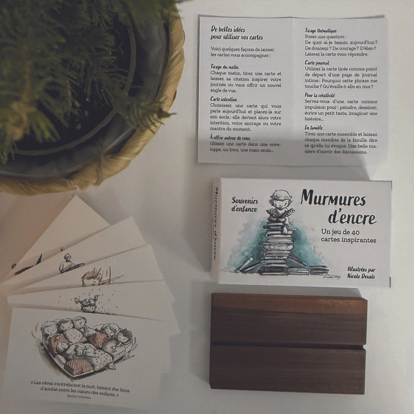 Cartes inspirantes Murmures d'encre - Souvenirs d'enfance