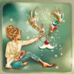 Carte postale "Bois de cerf-fond vert"